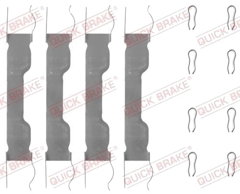 Tilbehørsett, skivebremse belegg QUICK BRAKE 109-0909