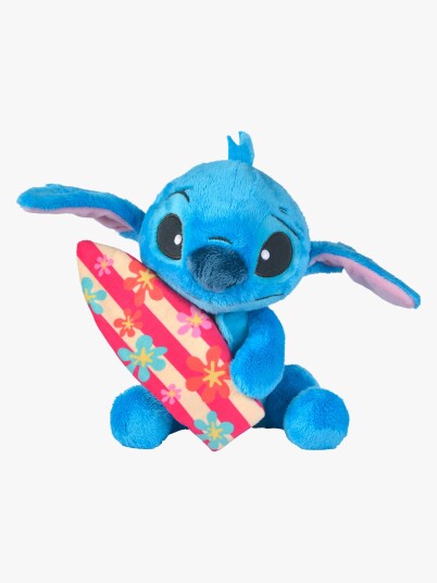 Disney Plysjbamse 25cm Stitch M/ Surfebrett