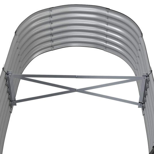 vidaXL Plantekasse pulverlakkert stål 152x80x36 cm antrasitt vidaXL Plantekasse pulverlakkert stål 152x80x36 cm antrasitt