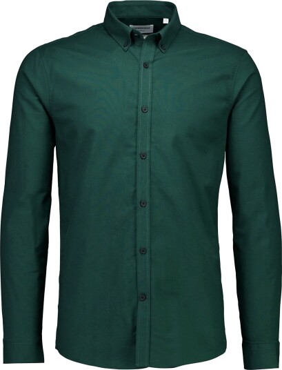 Lindbergh Yarn Dyed Oxford Superflex Shirt Green M