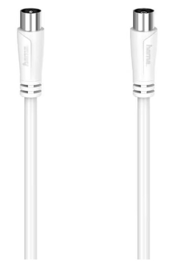 Hama 90dB Dobbeltskjermet Antennekabel 1,5 m Hvit Hama 90dB Dobbeltskjermet Antennekabel 1,5 m Hvit