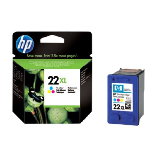 HP 22XL (3-FARGE) BLISTERED