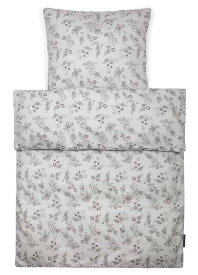 Smallstuff Bedding Baby Grey Flower garden