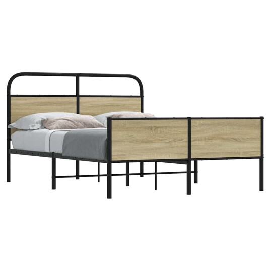  Sengeramme uten madrass sonoma eik 120x190 cm konstruert tre 8721158565372
