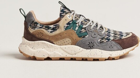 Flower Mountain Yamano 3 Suede/Houndstooth Sneaker Multi