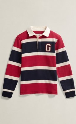 Gant Kids Collegiate Ls Rugby Polo Shirt Navy 176 Gant Kids Collegiate Ls Rugby Polo Shirt Navy 176