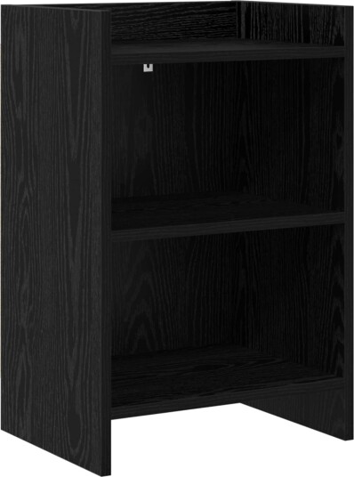  Nattbord Svart eik 40 x 30 x 60 cm Konstruert tre