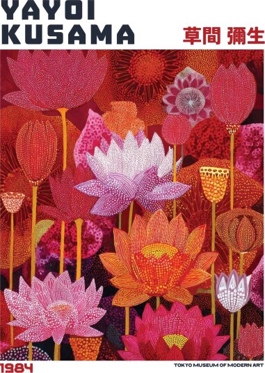 Plakat   Yayoi Kusama Blomsterkunst