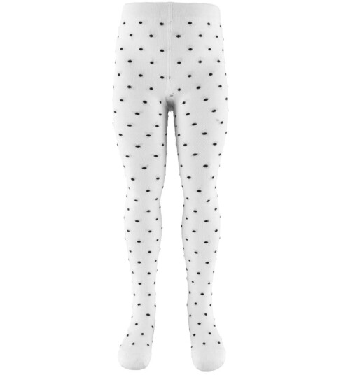 Fuzzies Leggings Off White/Kullgrå Grey Fuzzies 98/104 Strømpebukser Hvit 98 104