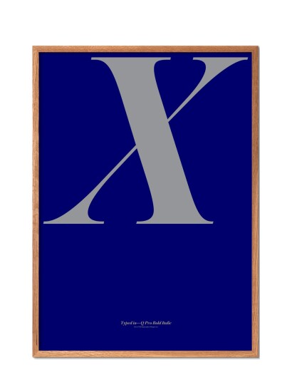 Poster & Frame Ilwt-X - Blue - 50X70CM