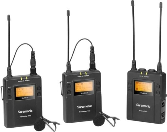 Saramonic UwMic9 TX9/TX9/RX9 2x trådløs lyd med mygg Saramonic UwMic9 TX9/TX9/RX9 2x trådløs lyd med mygg