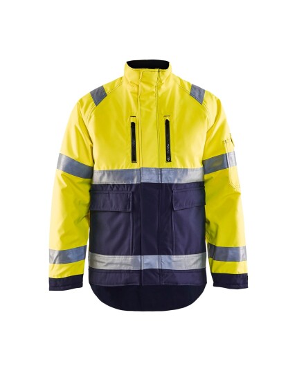 Blåkläder Vinterjakke Varsel Gul/marineblå M
