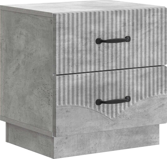  Nattbordskap Betonggrå 43 x 34,5 x 44,5 cm Konstruert tre
