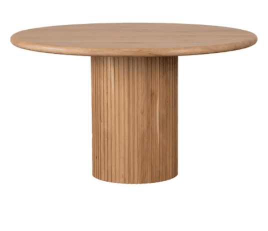 Trend Collection Wilmington Spisebord Natur Rund – Ø130 x 76 cm