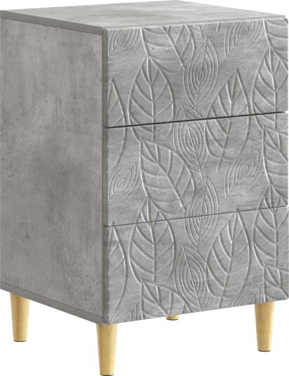 Nattbord Betonggrå 43 x 39,5 x 66,5 cm Konstruert tre