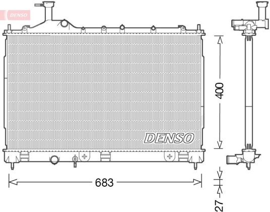 Radiator DENSO DRM45038