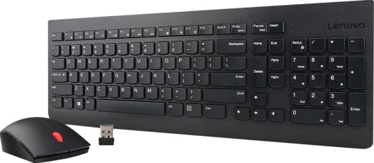Lenovo Essential trådløst tastatur og mussett - Nordisk design, 2.4 GHz - Svart