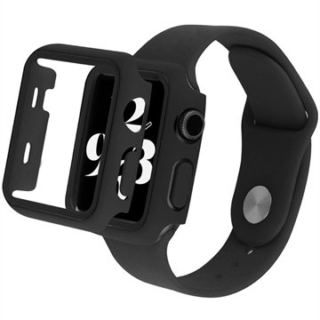 Apple Watch Series SE (2022)/SE/6/5/4 Plastdeksel med Skjermbeskytter - 44mm - Svart