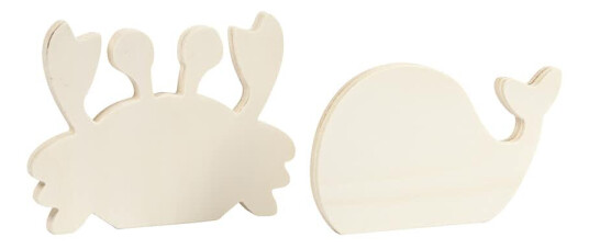 Havdyr Creativ Company Krabbe og Hval 2 stk/1 Pk