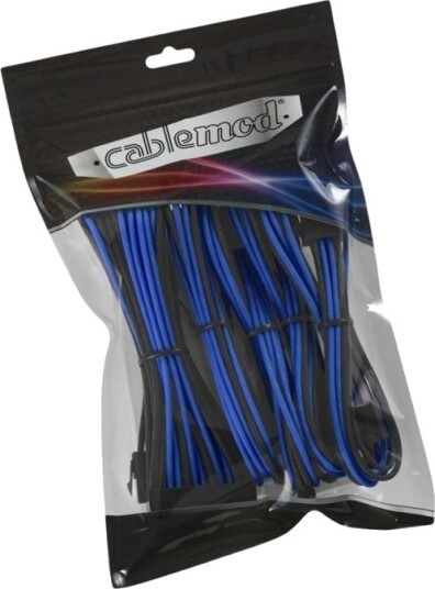 Cablemod Classic Modmesh 8+6 Series Cable Extension Kit Strømkabelsett Svart Blå Cablemod Classic Modmesh 8+6 Series Cable Extension Kit Strømkabelsett Svart Blå