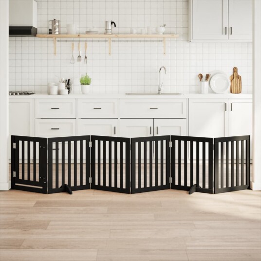 Hundeport Sammenleggbar 6 Paneler Svart 300 cm Poppeltre 352253 Hundeport Sammenleggbar 6 Paneler Svart 300 cm Poppeltre 352253