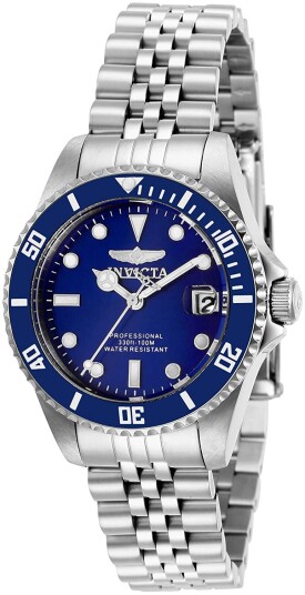 Invicta Dameklokke 29187 Pro Diver Blå/Stål Ø34 mm Invicta Dameklokke 29187 Pro Diver Blå/Stål Ø34 mm