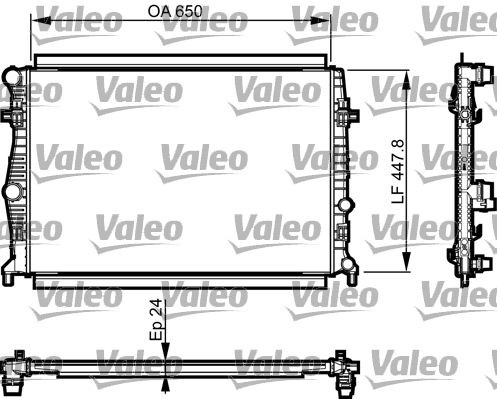 Radiator VALEO 735556