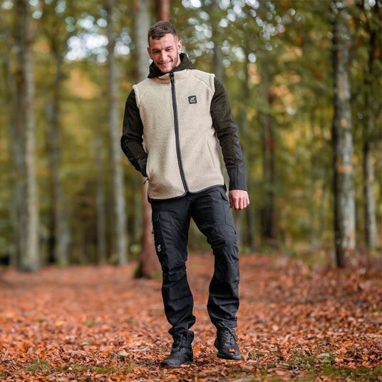 Revolutionrace Wander Pro Wool Hoodie Herre Charcoal Black 2XL Herre Overdeler Fleece & midlayers Revolutionrace Wander Pro Wool Hoodie Herre Charcoal Black 2XL Herre Overdeler Fleece & midlayers
