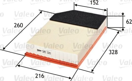 Luftfilter VALEO 585320