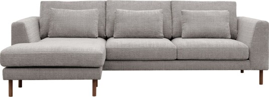 Florenz 3 seters Sofa med Divan Venstre Lysegrå Florenz 3 seters Sofa med Divan Venstre Lysegrå