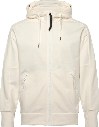 C.P. Company Raised Fleece Goggle Zipped Hoodie Cream XXXL C.P. Company Raised Fleece Goggle Zipped Hoodie Cream XXXL