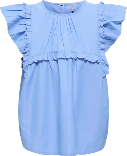 Kids Only Kogclare Ss Ruffle Top Wvn Blue 146