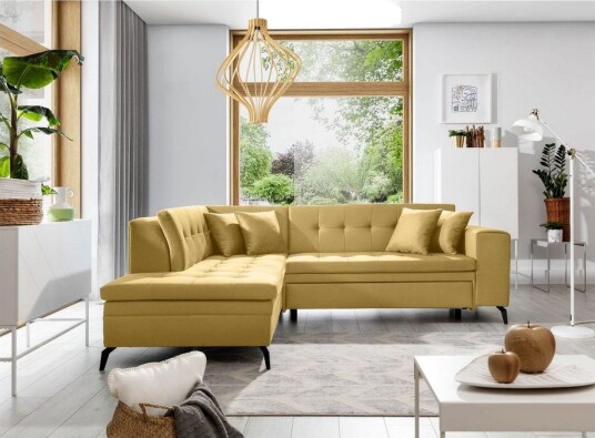 Seksjon Eltap Lanvin 260x210x93 cm Savoi 45 Gul Venstre