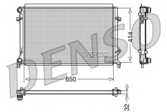 Radiator DENSO DRM32016 Radiator DENSO DRM32016