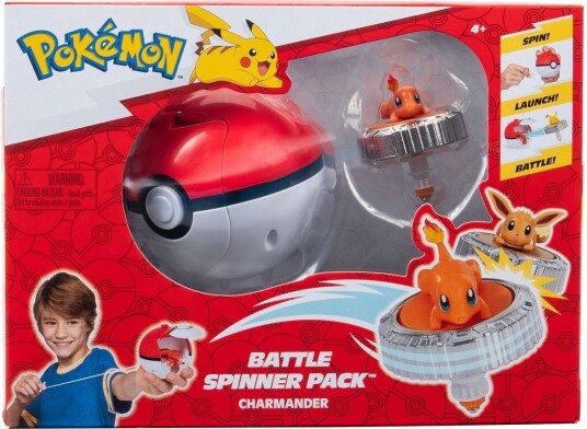 Pokémon Battle Spinner Charmander med Pokéball - Figurer - ONE SIZE