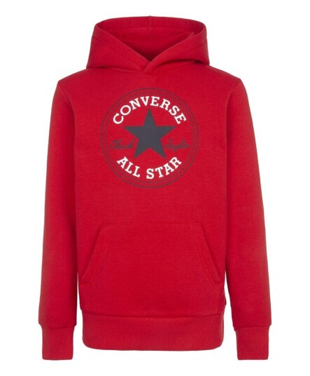 Converse Core Hoodie Jr Rød 8år Converse Core Hoodie Jr Rød 8år