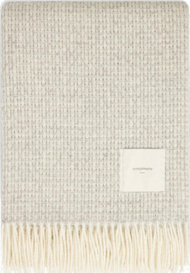 COMPLIMENTS | Nest | Pledd 140x200 grå/hvit