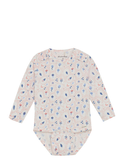 Minymo Body Ls Aop White 62 Minymo Body Ls Aop White 62