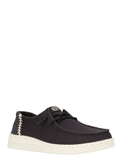 Hey Dude Wendy Espadrille Woven Black 37