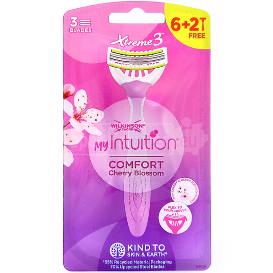 Wilkinson Engangsskraper My Intuition Extreme 3 Cherry Blossom 8 pcs.
