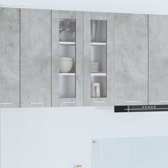  Hengende skap Riga Betonggrå 60 x 31 x 80 cm Konstruert tre
