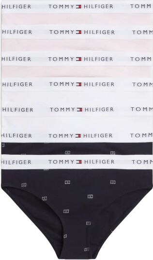 Tommy Hilfiger 7 Pk Bikini Print Pink 152 164