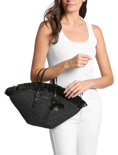 Michael Kors Sm Fan Tote Black ONE SIZE Michael Kors Sm Fan Tote Black ONE SIZE