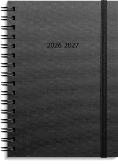 Grieg Studentkalender Grieg A5 spir 26/27 sort