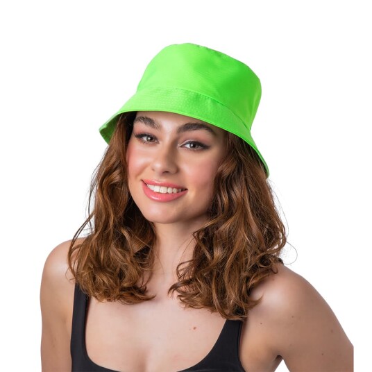 Wicked Costumes Ltd Bucket Hatt Neon Grønn