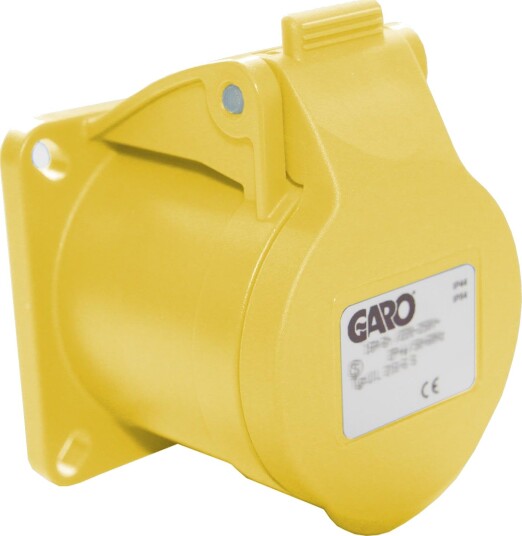 Garo Uil 216-4 S Paneluttak IP44, 3-Polet, 16 A, Gul, 4 H