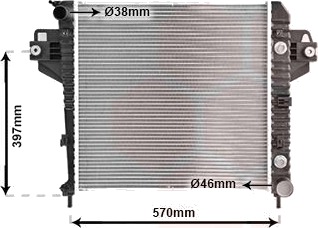 VAN WEZEL 21002043 Radiator motorkjøling VAN WEZEL 21002043 Radiator motorkjøling