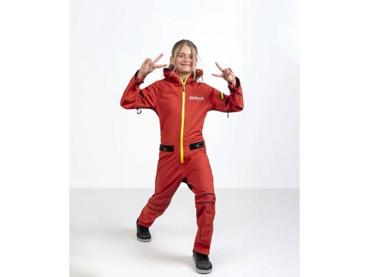 Dirtlej Dirtsuit Kid Edition heldrakt chili yellow
