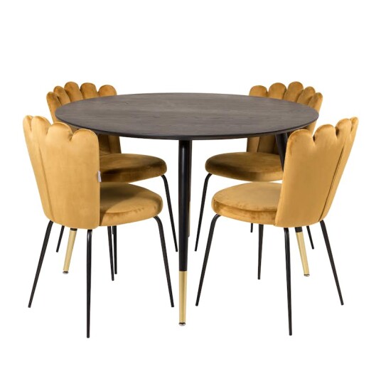 Furniture/Fashion Spisegruppe furniture/fashion Disa med 4 Limhamn Light Stoler GR19238