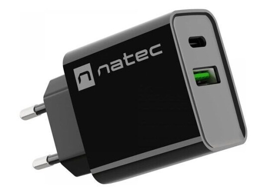 Natec Ribera power adapter - USB 24 pin USB-C - 20 Watt Natec Ribera power adapter - USB 24 pin USB-C - 20 Watt
